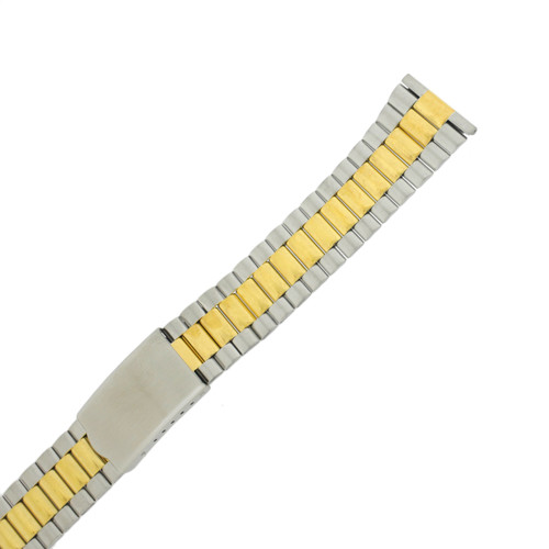 Affordable Designer Twotone Stainless Steel 18 mm Watch Band Replacement 6391_K0023892 main image 0