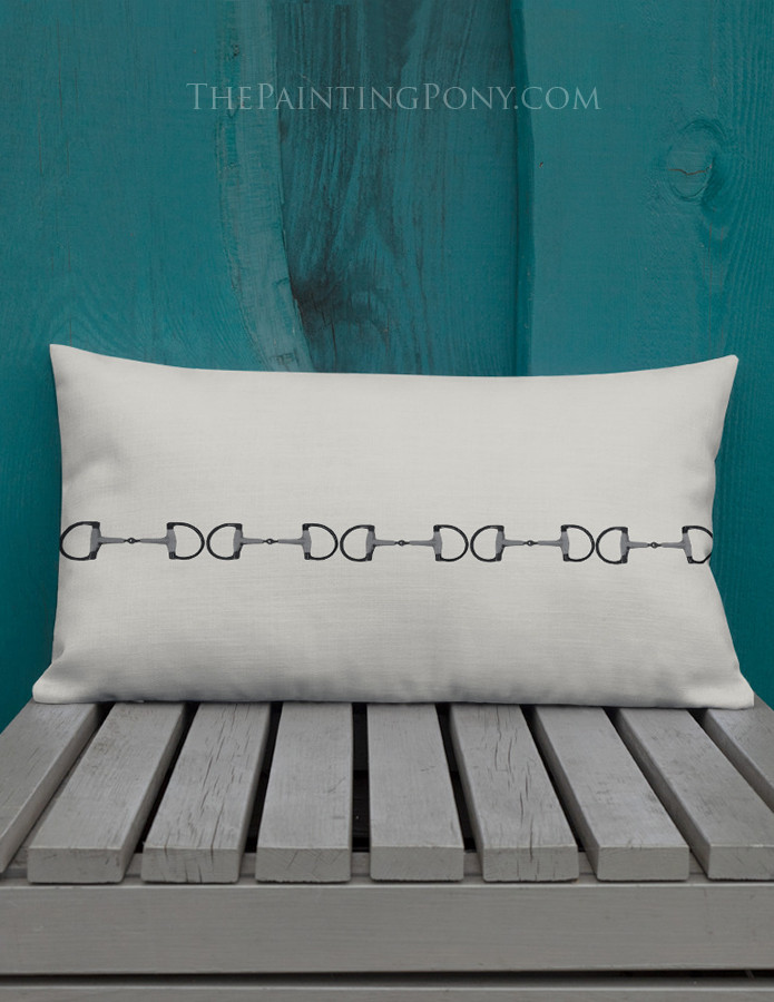 Classic Horse Bit Pillow The Painting Pony