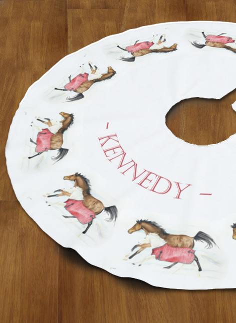 Horse Christmas Tree Skirt 