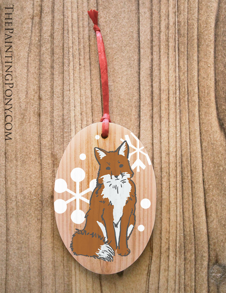 Snapshot of Wooden Captain Fox Ornament