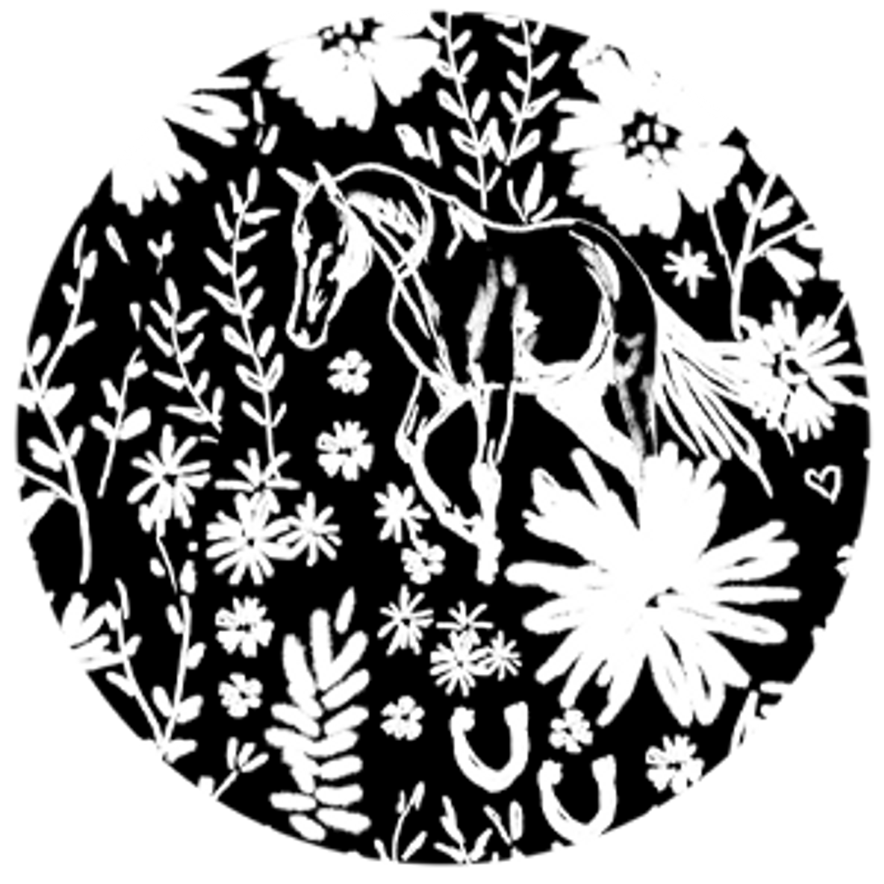 Wildflowers and Horses