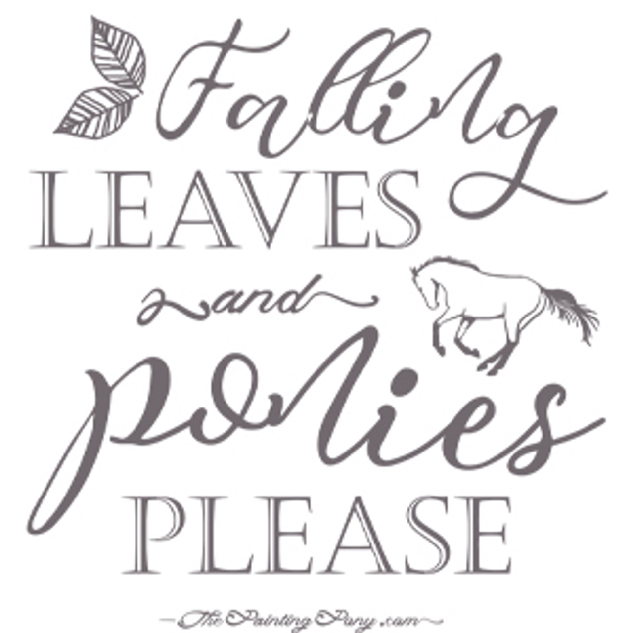 Falling Leaves & Ponies Please
