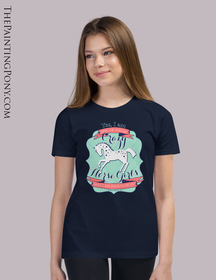 Crazy Horse Girl Equestrian Youth T-Shirt