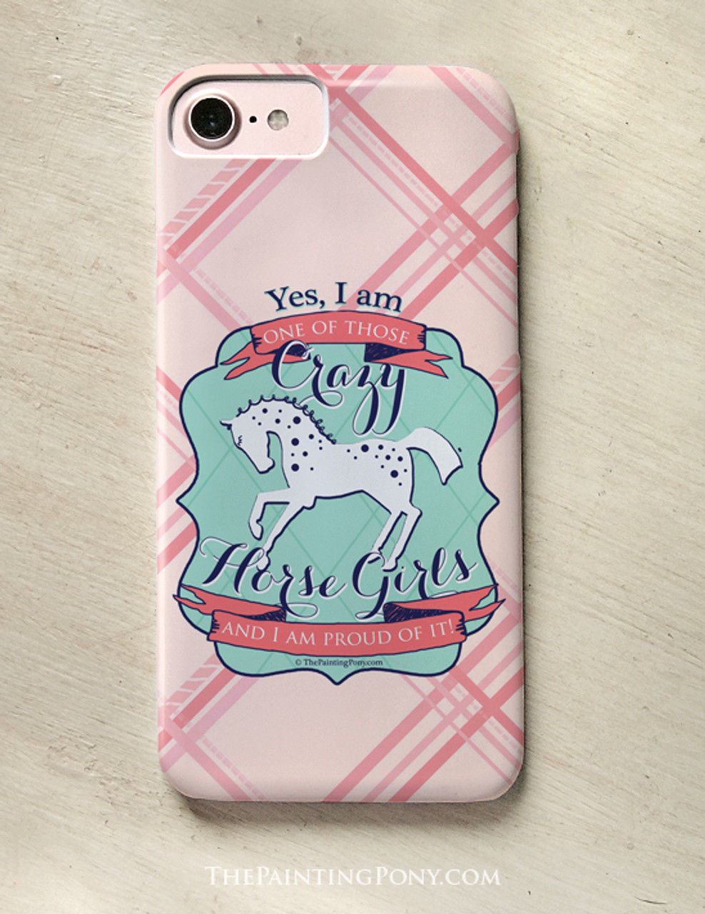 Crazy Horse Girl Equestrian Phone Case The Painting Pony