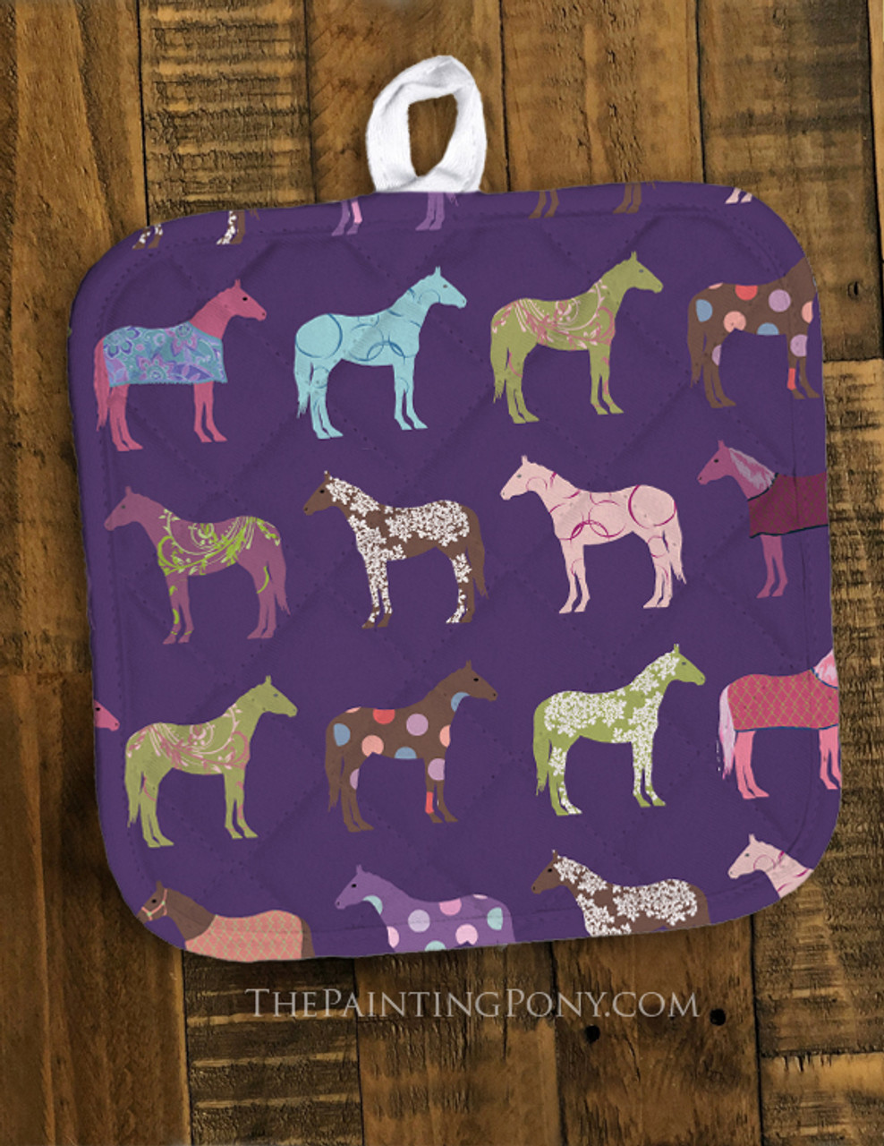 Horse Sketches Pattern Equestrian Accessory Pouch - The Painting Pony