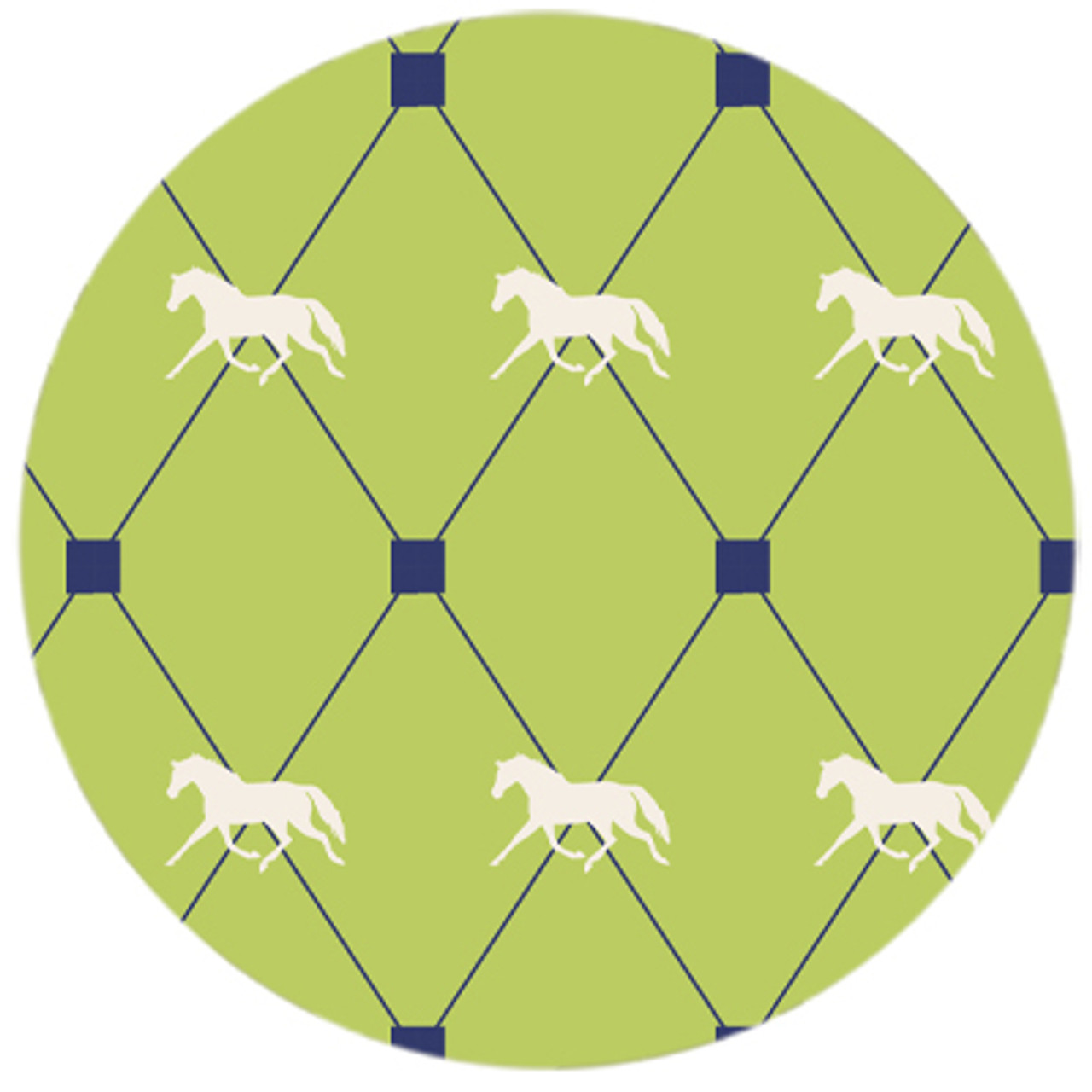 Trotting Horse Argyle Pattern