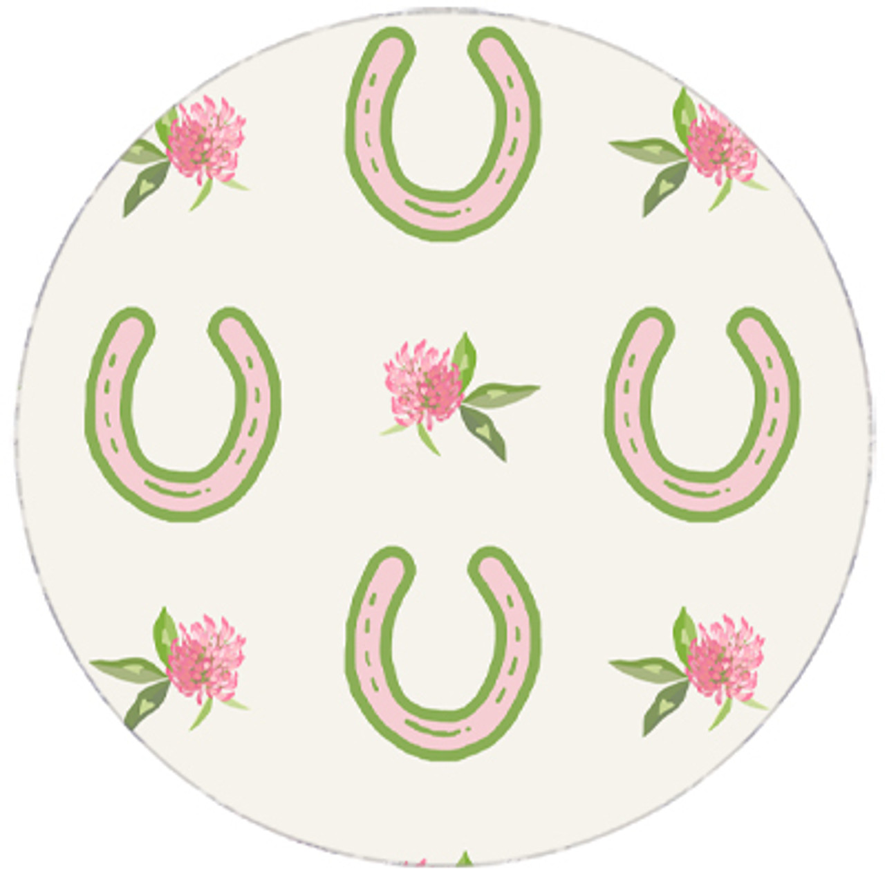 Horse Shoes and Clover Flowers