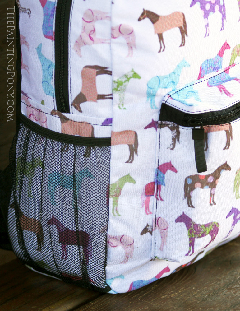 Equestrian Pattern Print Backpack main image 0