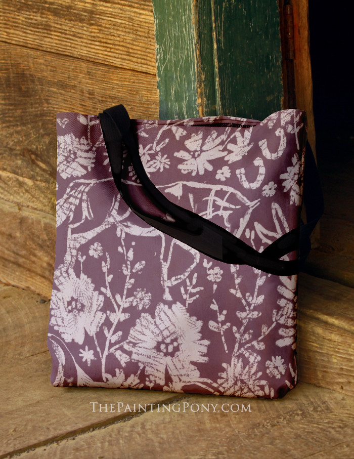 Equestrian Drawn Pattern Print Crossbody bags