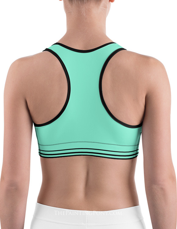 Wild Horses Equestrian Sports Bra The Painting Pony