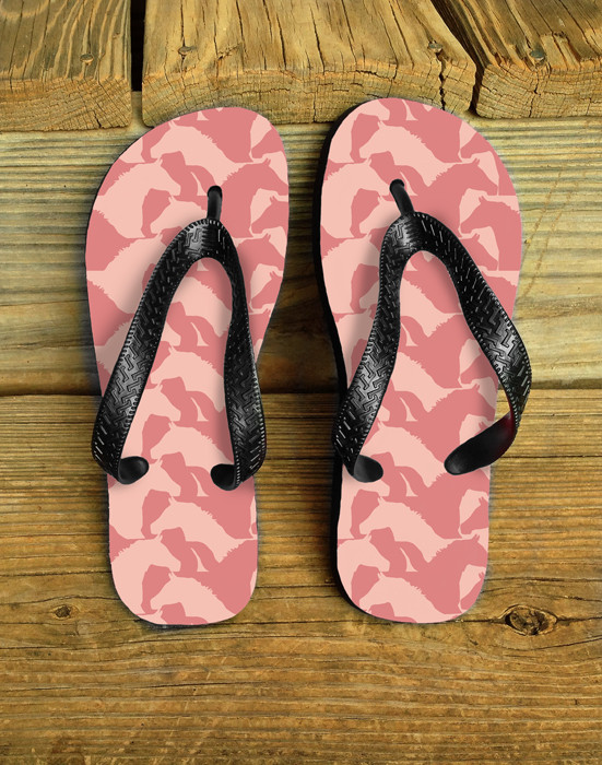 Fun Horse Pattern Flip Flops The Painting Pony