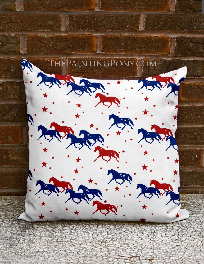 Windswept Horse Pillow main image 1