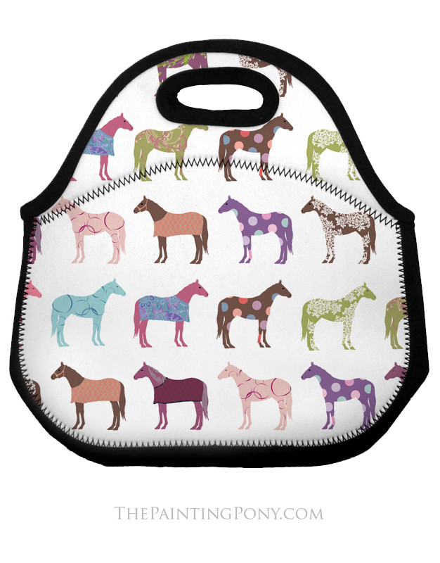 Fun Horse Pattern Equestrian Lunch Bag The Painting Pony
