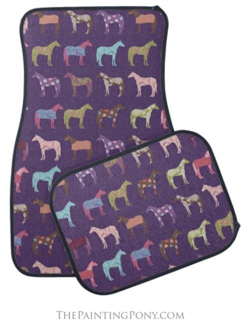 Fun Horses Equestrian Car Floor Mats Free Shipping In The Us