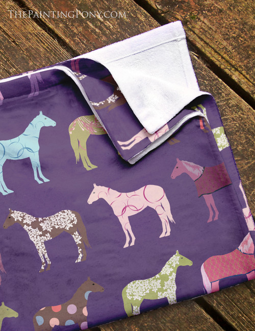 Fun Horse Lover Beach Towel