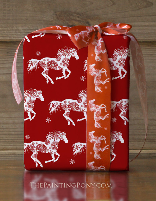 Horse Themed Gift Wrapping Paper