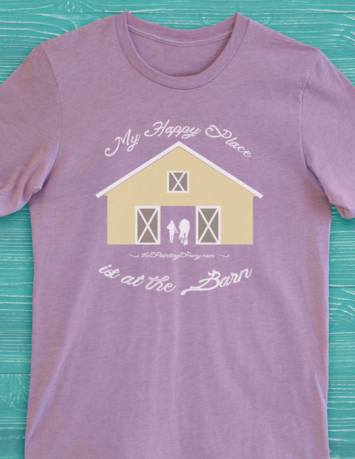 My Happy Place is at The Barn Equestrian T-Shirt