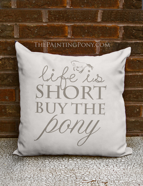 Buy The Pony Equestrian Square Throw Pillow