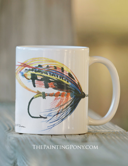 Salmon Fly Fishing Lure Coffee Mug