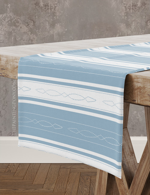Bridle Stitch Pattern Striped Equestrian Table Runner Bridle Stitch Pattern Striped Equestrian Table Runner