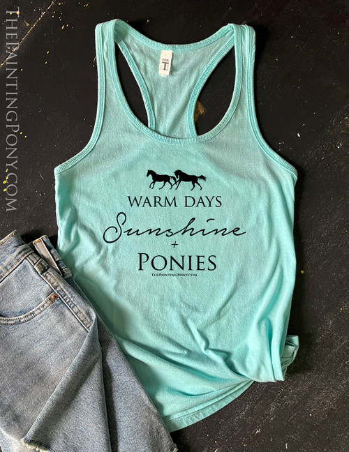 Sunshine & Ponies Equestrian Racerback Tank Top