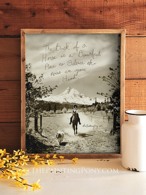 The Back of a Horse is a Beautiful Place Equestian Art Print