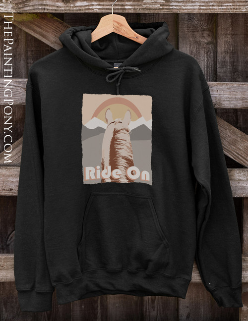 Ride On Horse Lover Equestrian Hoodie