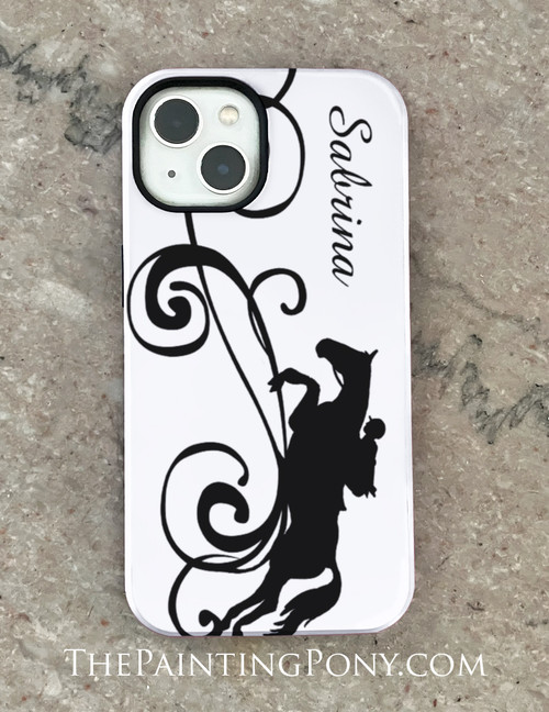 Custom Jumping Horse Phone Case