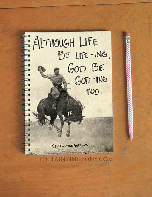God be God-ing Cowboy Spiral Notebook