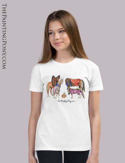 Pony Fun Fall Costume Class Equestrian Youth T-Shirt