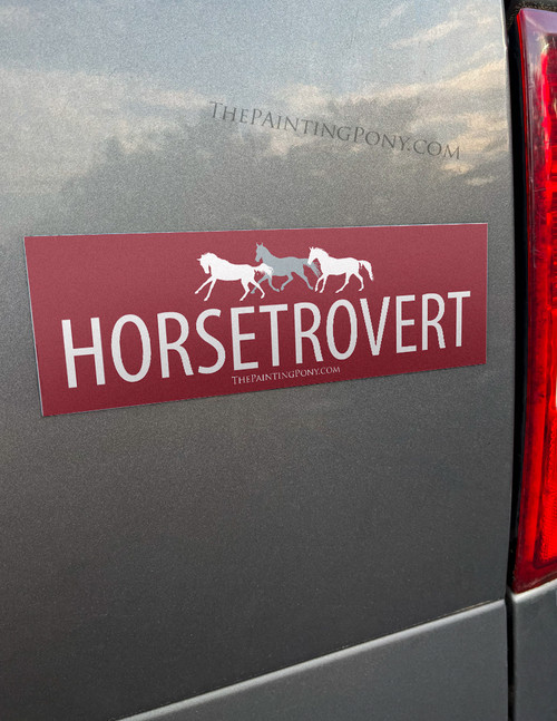  Horsetrovert Equestrian Bumper Magnet