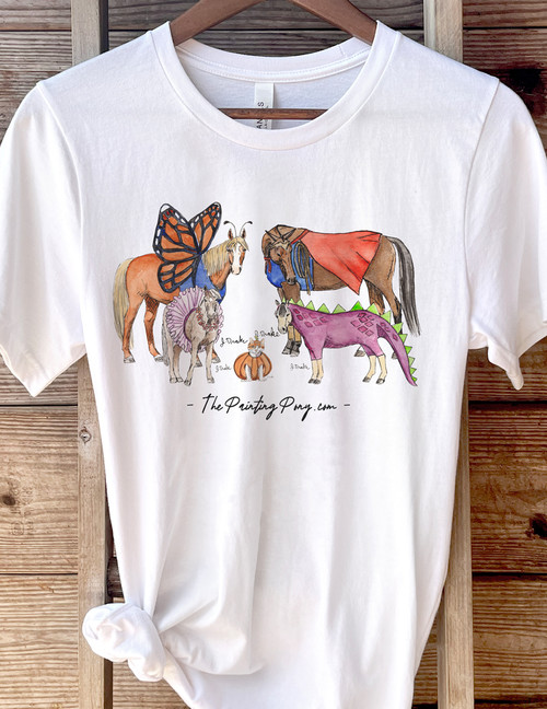 Pony Fun Fall Costume Class Equestrian Tee Shirt Pony Fun Fall Costume Class Equestrian Tee Shirt