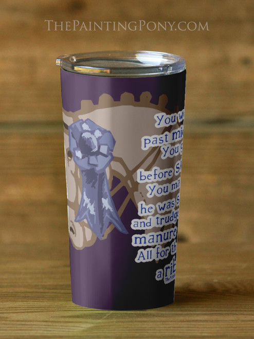 All For A Ribbon Horse Show Travel Tumbler