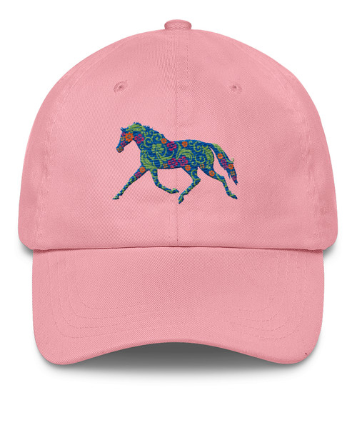 Trotting Flower Horse Emroidered Hat