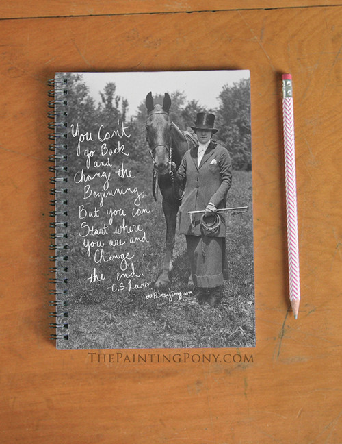 Change The Ending Equestrian Spiral Notebook