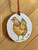 Farmhouse Chicken Art ORIGINAL Hand Painted Watercolor Ornament