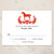 Red and Black Horse Wedding RSVP card