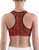 Red Jumping Horse Pattern Equestrian Sports Bra