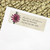 pretty garden themed wedding return address labels