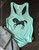 I Was Normal 3 Horses Ago Equestrian Racerback Tank Top