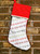 Snaffle Horse Bits Striped Equestrian Christmas Stocking