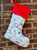 Horses and Candy Canes Equestrian Christmas Stocking
