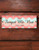 Mint and coral pink chevron pattern horse stall name plate
