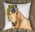 Whimsical Buckskin Pony Art Equestrian Throw Pillow