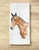 Bay Horse Head Equestrian Tea Towel