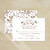 Country Floral Horses Wedding RSVP card (10 pk)