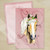 Haflinger Horse Head Valentine's Day Flat Card (10 pk)