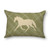 Plaid Trotting Horse Small Accent Pillow