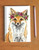 Bohemian Red Fox Art Spiral Notebook