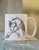 Horse Head Sketch Equestrian Coffee Mug